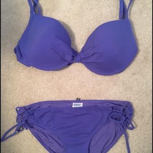 La vie en rose purple bikini